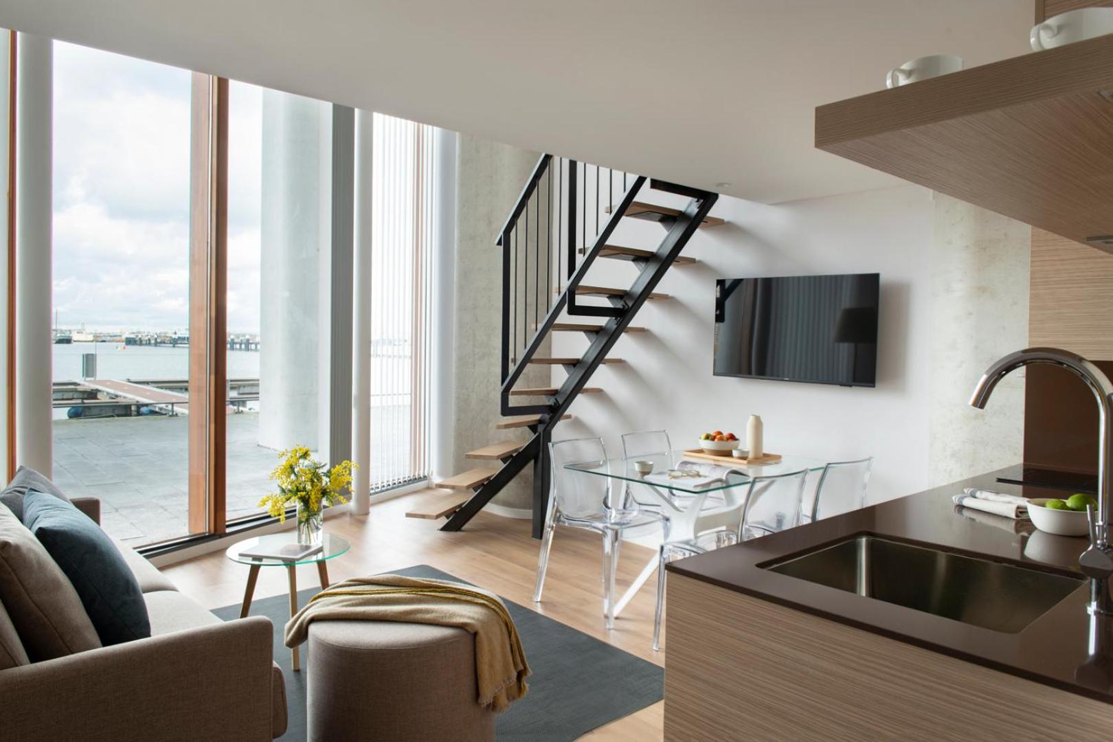 Apartment mit 2 Schlafzimmern und Flussblick