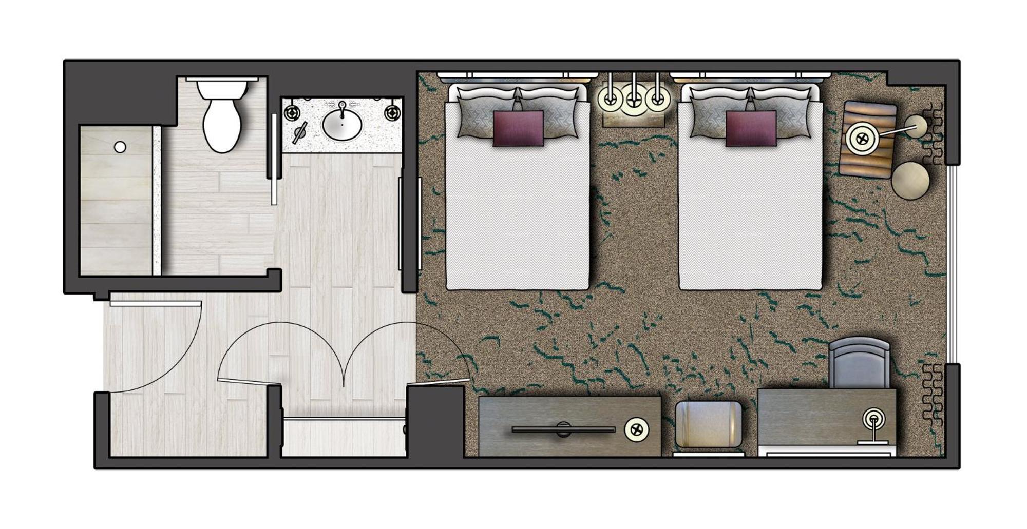 Hearing Accessible Standard 2 Queen Room Includes ^ Universal Express Unlimited,1439661112:JPEG