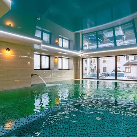 Amarena Spa Hotel - Breakfast Included In The Price Spa Swimming Pool Sauna Hammam Jacuzzi Restaurant Inexpensive And Delicious Food Parking Area Barbecue 400 M To Bukovel Lift 1 Room And Cottages-3
